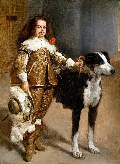 Portrait of a Buffoon with a Dog Diego Velazquez